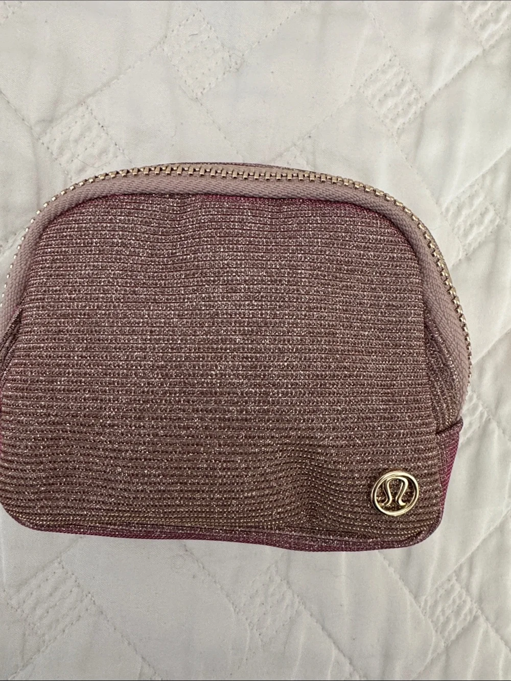 lululemon athletica Metallic Rose Cosmetic Pouch